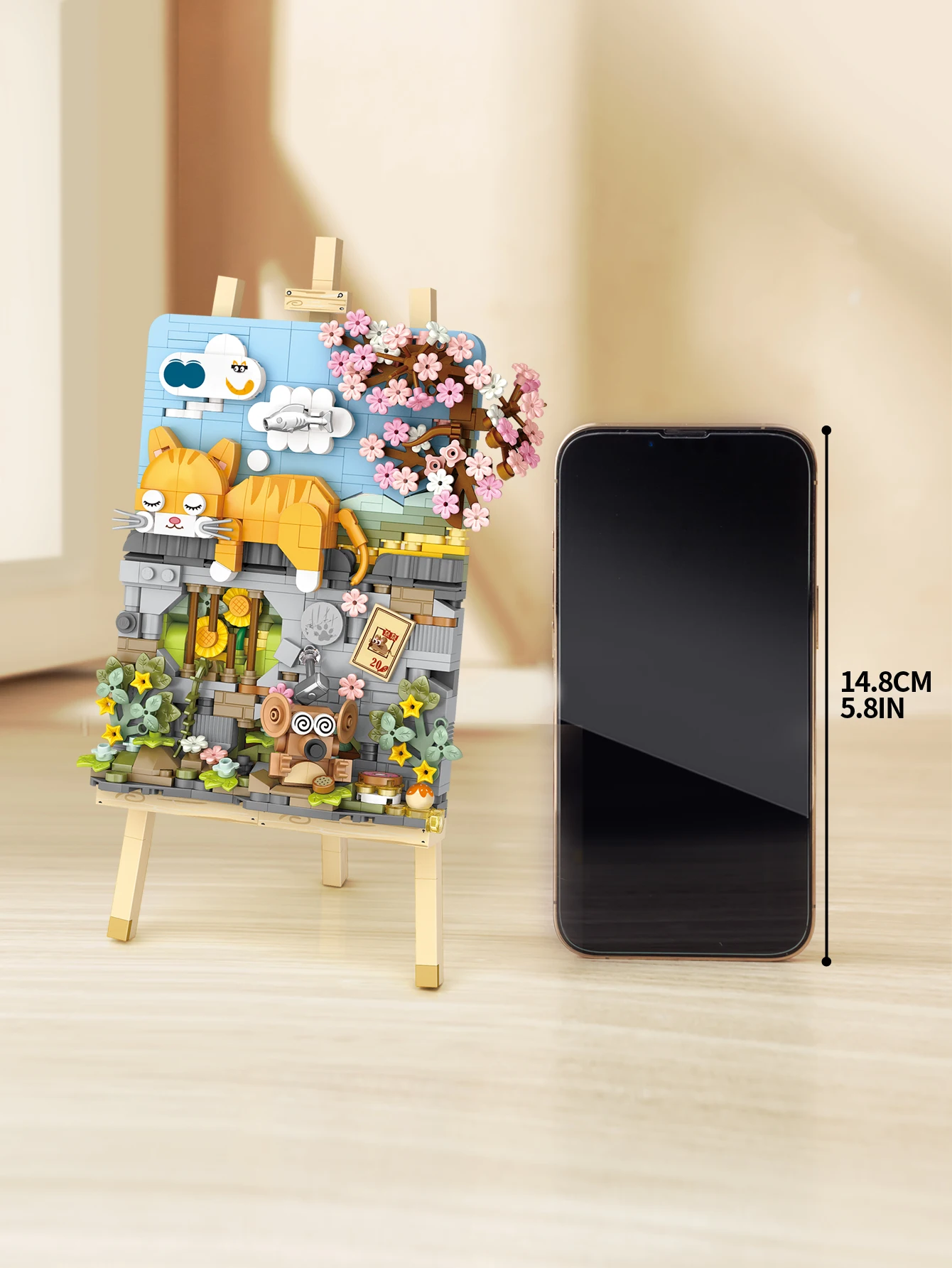 2024 New Cat 3D Painting Landscape Living Room Decoration MIMI Small Particle - £27.18 GBP