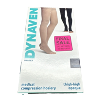 DYNAVEN Compression Hosiery Stockings Thigh-High Light Beige 20-30 mmHg LS - £24.59 GBP