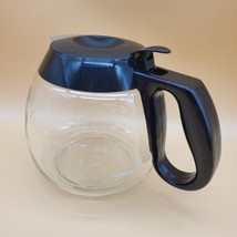 Cuisinart Coffee Carafe 12 Cup Pot Glass Black Lid Handle DCC-200 and DCC-270 - £10.94 GBP