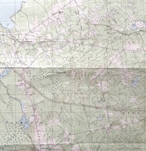 Map Plymouth Maine 1982 Topographic Geological Survey 1:24000 27 x 22&quot; TOPO7 - £35.37 GBP