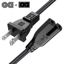 6Ft Extra Long 2 Prong Polarized Power Cord For Vizio-Led-Tv Smart-Hdtv E-M-Seri - £10.51 GBP