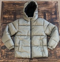 Swiss Tech Boys Hooded Puffer Jacket Solid Green  Full Zip Green Large 1... - $351.02 MXN