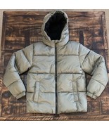 Swiss Tech Boys Hooded Puffer Jacket Solid Green  Full Zip Green Large 1... - $351.02 MXN
