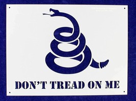 Don't Tread on Me with Grass -Gadsden Flag 2 PC Stencil Set Painting/CraftsTempl - $31.48