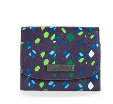 Bnwts Vera Bradley Petite Wallet In &quot;Ink Spots&quot; - £23.73 GBP