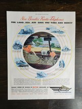 Vintage 1947 Bendix Aviation Corporation Full Page Original Ad - OC - £5.30 GBP