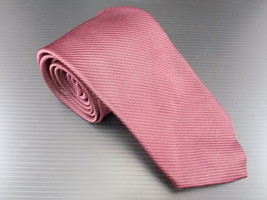 MENS SILK NECK TIE by The Custom Shop MAROON Striped Tie - $6.92