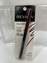 640 Raisin Revlon Colorstay Longwear  Lip Liner Mechanical Built In Shar... - $7.99