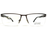 Alberto Romani Eyeglasses Frames AR 7004 GUN Gunmetal Black Brown 56-17-140 - $65.36