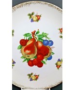 Ucagco Plate Fruit Pattern Ceramic Japan Vintage 10 1/2&quot; Diameter - $244.24 MXN