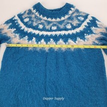 Urban Outfitters BDG Womens Fair Isle Blue Knit Lightweight Sweater Soft S-P - £20.56 GBP