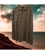 Daniel Cremieux Pullover Casual Dress Shirt Men Size L Glen Plaid Brown ... - $534.05 MXN