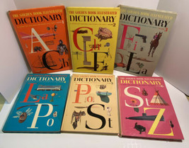 The Golden Book Illustrated Dictionary 6 Book Set Golden Press Vintage 1961  - £22.34 GBP