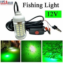 Green Led Fishing Light Boat 12V Underwater Submersible Night Crappie Sh... - £28.31 GBP
