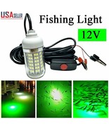 Green Led Fishing Light Boat 12V Underwater Submersible Night Crappie Sh... - £28.30 GBP