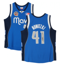 Dirk Nowitzki Autographed HOF Patch Mavericks Blue Nike Jersey Fanatics - $535.50