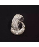 Men&#39;s 2 Ct Lab-Created Diamond Hoop Huggie Earrings 14K White Gold Plated - $3,156.79 MXN