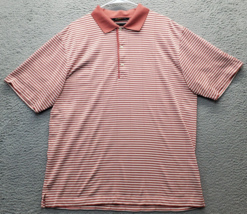 Grey Norman Polo Shirt Mens Large Multi Striped Play Dry Moisture Wickin... - $20.32