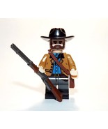 Minifigure Cowboy With Winchester Wild West Movie US Seller - $7.38