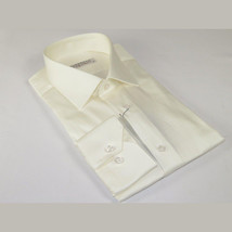 Mens 100% Italian Sheen Cotton Shirt High Quality SORRENTO Turkey 4791 Ivory image 6