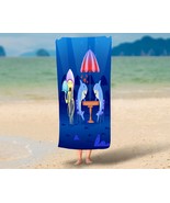 Two sharks, animals, Kids Beach  Bath Towel Swimming Pool ,Vacation Meme... - $31.53 CAD+