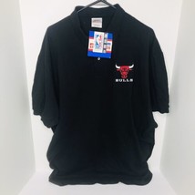 Vintage Chicago Bulls Embroidered Logo Golf Polo Shirt Mens XL Stedman Hanes NWT - £38.69 GBP