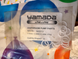 NEW OEM LOT of 10 Yamada Double Air Diaphragm Pump O-Ring 13.8mm 2.4mm 6... - $26.59