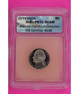 2000 S PR 70 Thomas Jefferson Nickel ICG Certified Graded Authentic Slab... - $376.28 MXN