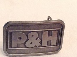 P &amp; H Metal Belt Buckle Silver Color ~ 2&quot; X 3&quot; ~ NEW - $8.79