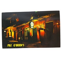 Postcard Pat O&#39;Briens New Orleans Vieux Carre Chrome Unposted - £5.25 GBP