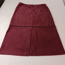 Norton McNaughton Women's Red Back Zip & Slit Pull-On Stretch Skirt Size 18 image 10