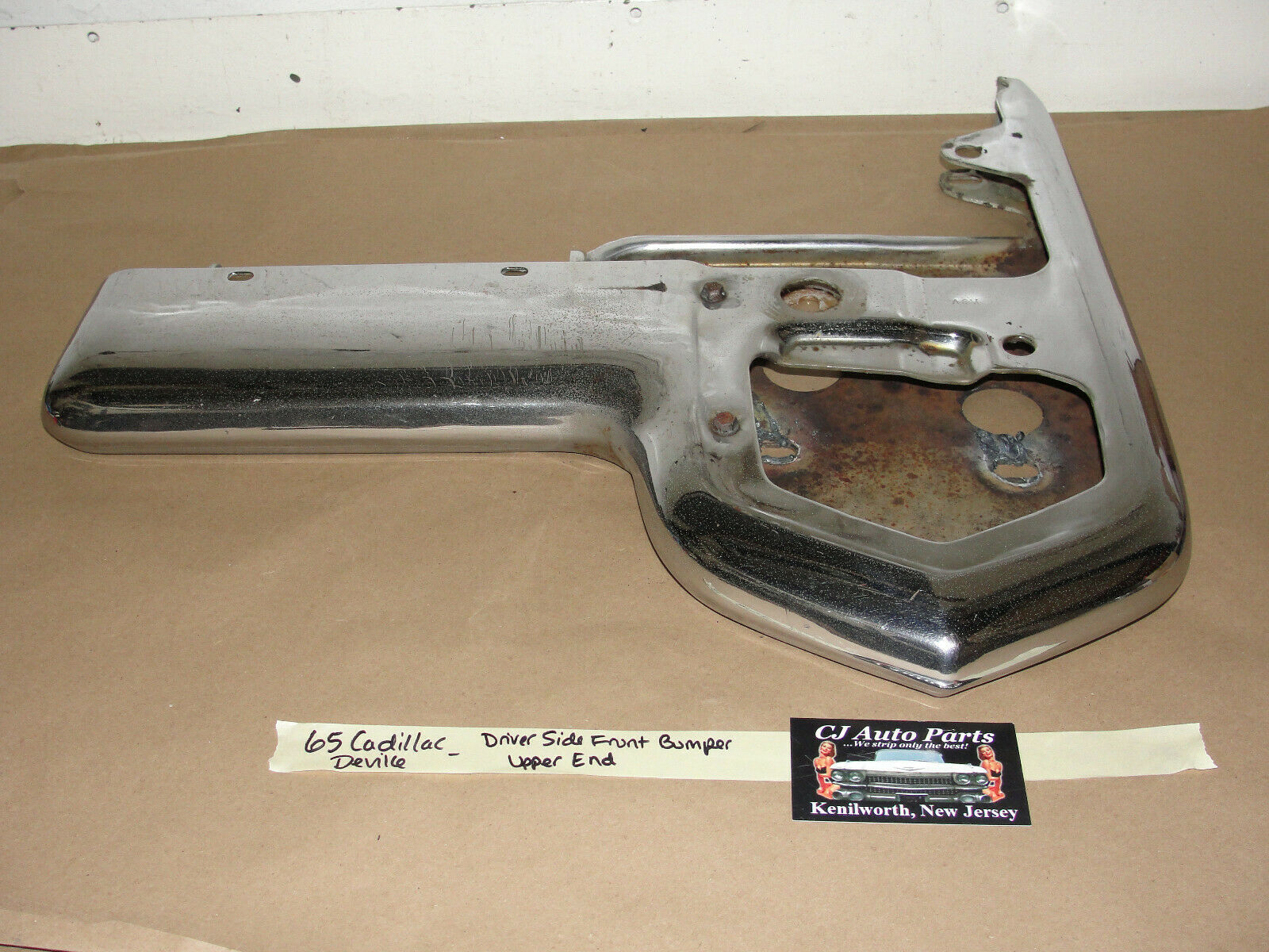 OEM 65 Cadillac Deville LEFT DRIVER SIDE FRONT BUMPER UPPER END - $98.99
