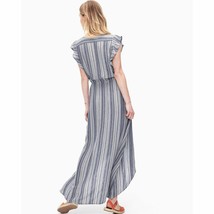 New Splendid Chambray Multi Stripe Tulip Sleeve Dress Size Small - £46.27 GBP