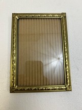 Antique Picture Frame vintage gold FITS 5 x 7 metal wall art deco ornate 30s 40s - £3.80 GBP