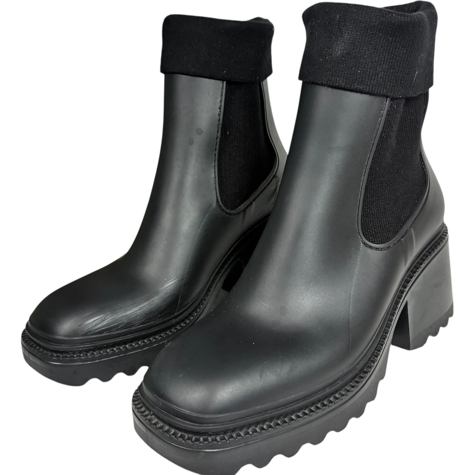 Circus by Sam Edelman Kala womens black square toe heeled chelsea boots size 9M Item image 4