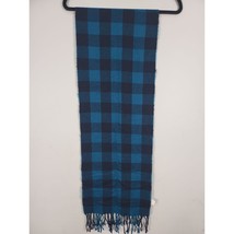 Old Navy Scarf Womens One Size 193x30 CM 100% Acrylic Blue Plaid Fall Wi... - £14.94 GBP