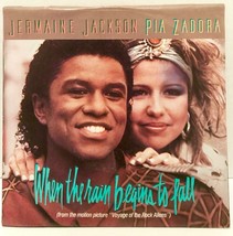 Jermaine Jackson When The Rain Begins To Fall 45 Record 7&quot; Single Pictur... - £9.37 GBP