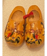 3.5&quot; Small Souvenir Wooden Dutch Shoes w/DARLEEN Carved *Pre-Owned* ooo1 - $13.55 CAD