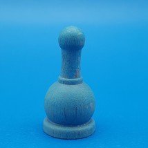 Clue Rustic E2482 Mrs. Peacock Blue Wood Token Replacement Game Piece 2017 - $1.67