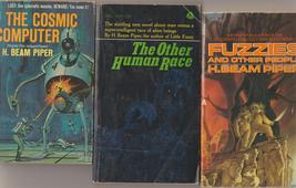 3 H. Beam Piper novels inc. 2nd &amp; 3rd &quot;Fuzzies&quot; books 1sts - $16.00
