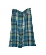 Vintage Pendleton Skirt Plaid Blue Green Tencel Size 10 - $30.89