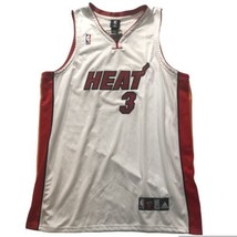NWT Adidas NBA Miami Heat Dwyane Wade #3 Men&#39;s Size 56 Basketball Jersey - £50.77 GBP