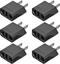 5 Core Premium Europe to American Outlet Plug Adapter, High Quality Travel Power - £6.24 GBP