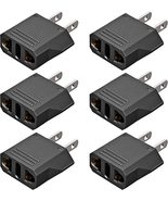 5 Core Premium Europe to American Outlet Plug Adapter, High Quality Trav... - £6.20 GBP