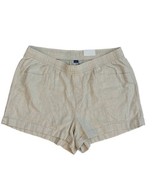 NEW Women&#39;s 2X Old Navy Linen Blend High Rise Pull On Shorts Plus Beige NWT - £13.19 GBP
