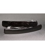 Vintage Set of 2 2.5&quot; Dark Brown / Black Made In France Hair Clips Barre... - $435.59 MXN