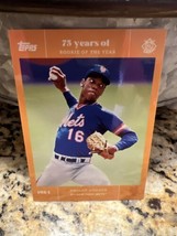 2022 Topps Rookie of the Year 75th Anniversary DWIGHT GOODEN Orange 5/5 - £52.75 GBP