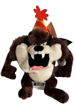 Taz Looney Tunes Tasmanian Devil Birthday Hat 11&quot; Beanbag Plush Vintage ... - £11.58 GBP