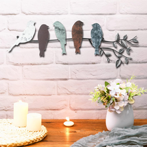 Ferraycle Metal Bird Wall Art Birds on the Branch Wall Decor Leaves with Birds M - £12.09 GBP