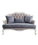 Ciddrenar 64&quot; Loveseat w/3 Pillows, Fabric &amp; White Finish - $23,022.03 MXN